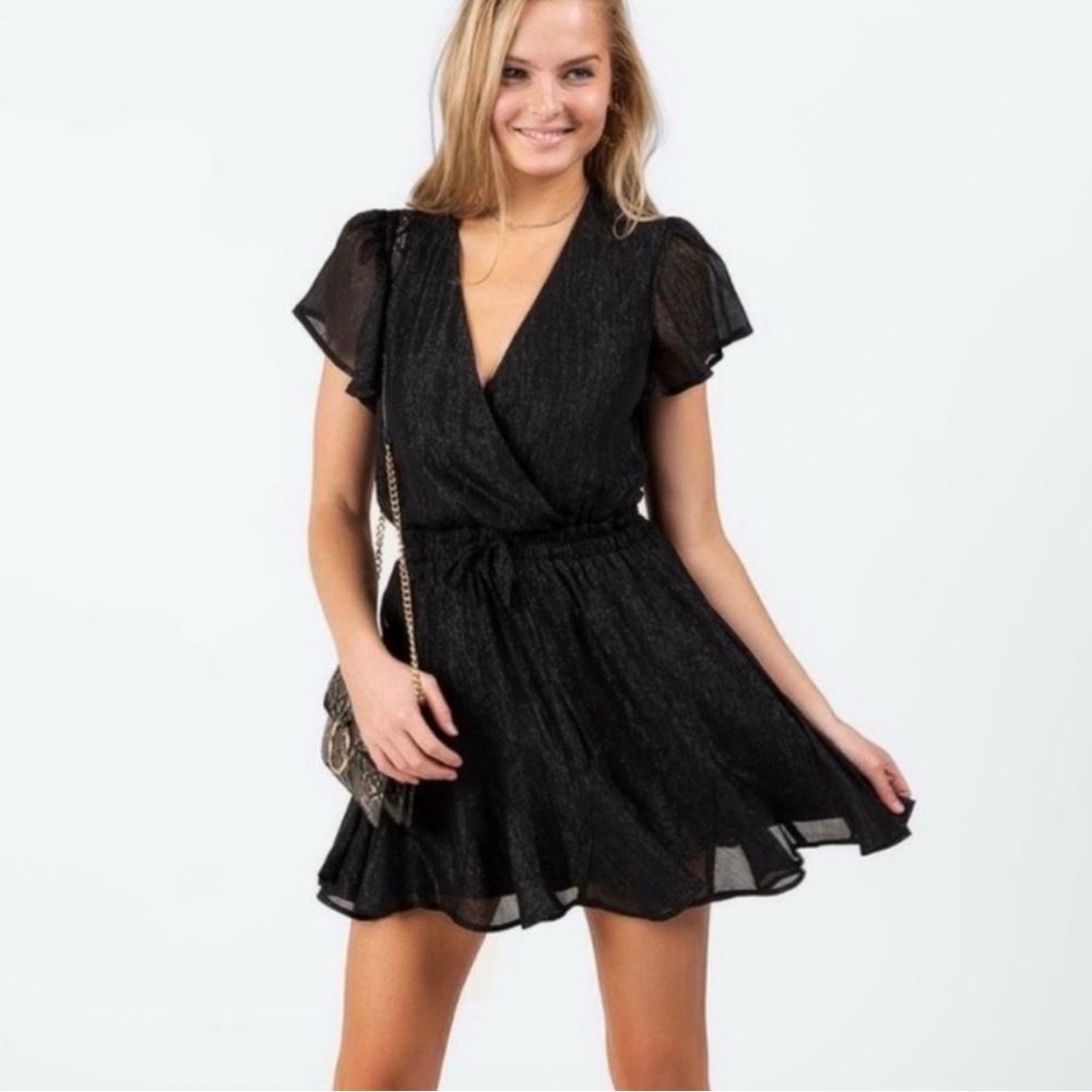 Perfect little black dress with shimmer, Trixxi, size medium